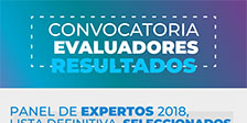 Convocatoria evaluadores resultados 2018